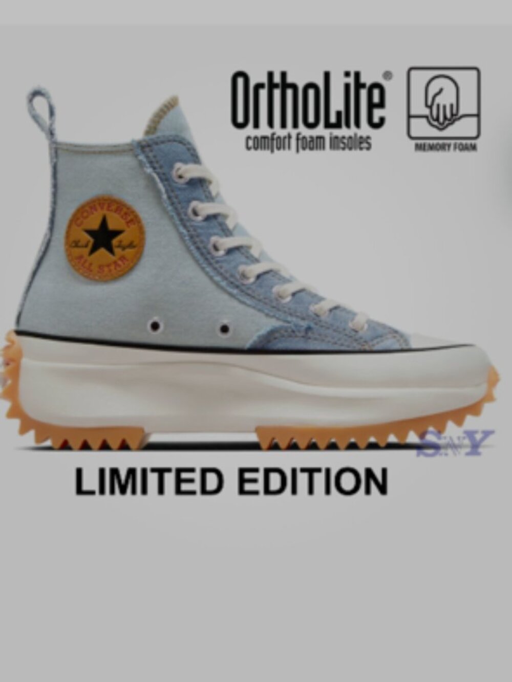 CONVERSE Chuck Taylor All Star Lift Denim Women's/Unisex High Top Sneaker Size 6